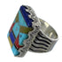 Multicolor Silver Southwestern Ring Size 7-1/2 YX76181
